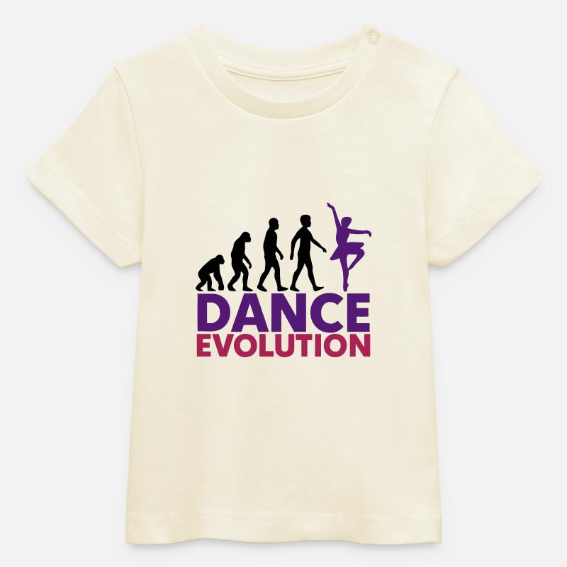 Dance Evolution Ballet Dancer - Baby Organic T-shirt by Stanley/Stella - soft Ecru
