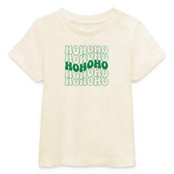 Hohoho Christmas Vintage - Baby Organic T-shirt by Stanley/Stella - soft Ecru - Front