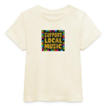 Unterstützen Sie lokale Musik - Baby Organic T-Shirt Baby Creator von Stanley/Stella - Natur - Vorne