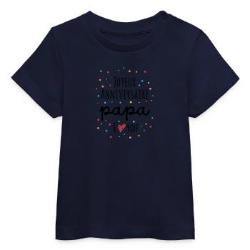Happy Birthday Dad - Baby Organic T-shirt by Stanley/Stella - soft Ecru - Front