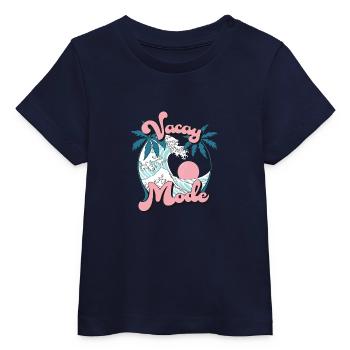 Vacay Mode Sommer Urlaub Palmen Wellen Retro - Baby Organic T-Shirt Baby Creator von Stanley/Stella - Natur - Vorne