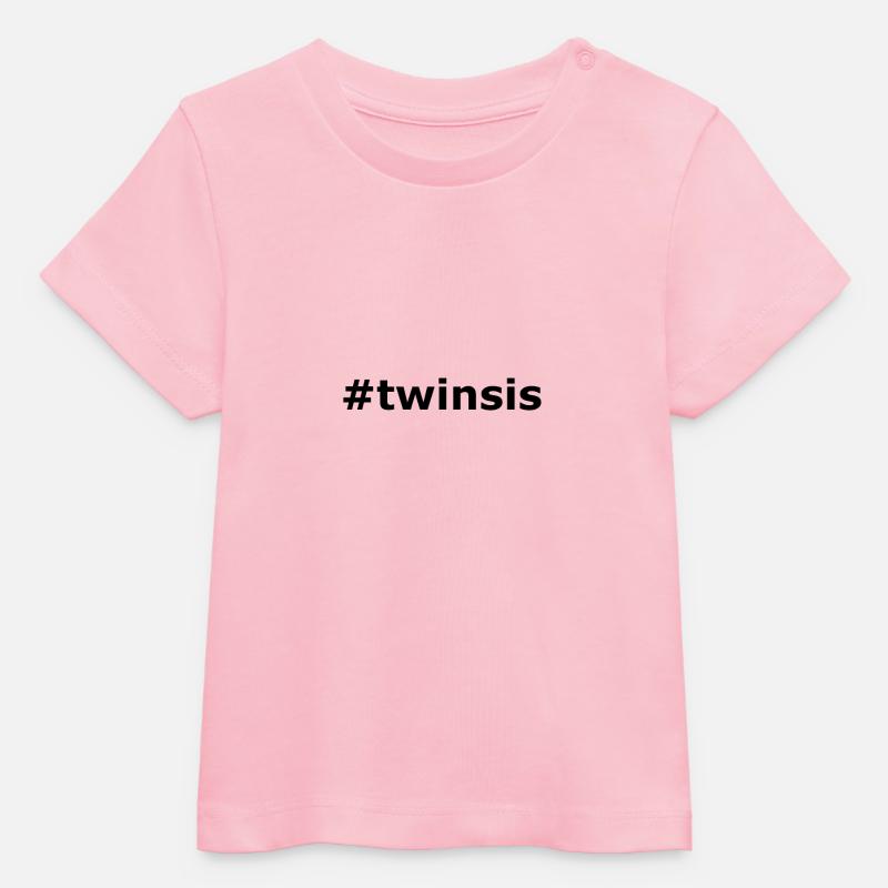 twinsis - T-shirt bébé bio Stanley/Stella - rose pâle