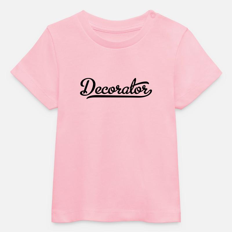Peintre - T-shirt bébé bio Stanley/Stella - rose pâle