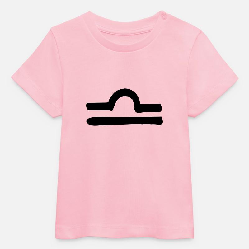 libra zodiac - T-shirt bébé bio Stanley/Stella - rose pâle