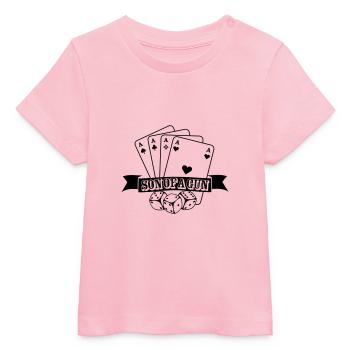 Son of a gun - Baby Organic T-Shirt Baby Creator von Stanley/Stella - Hellrosa - Vorne