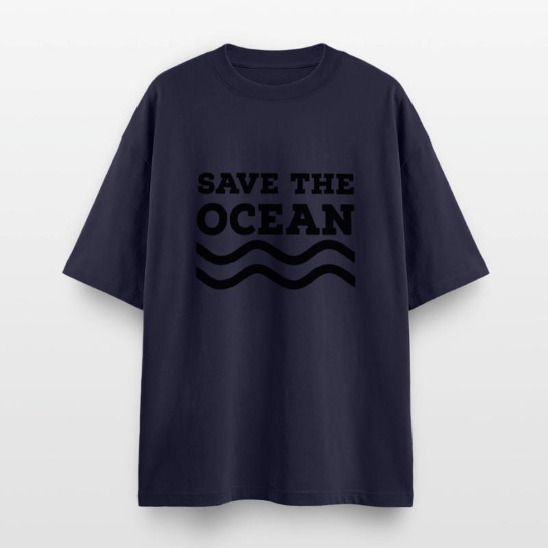 Pelasta valtameri Oversized unisex t-paita