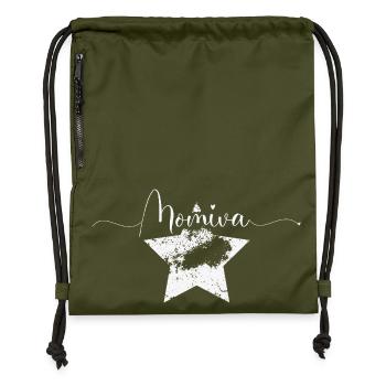 MOMIVA Vedette Diva Maman Vintage - Scénario - Sac à cordon en polyester recyclé - military green - Devant