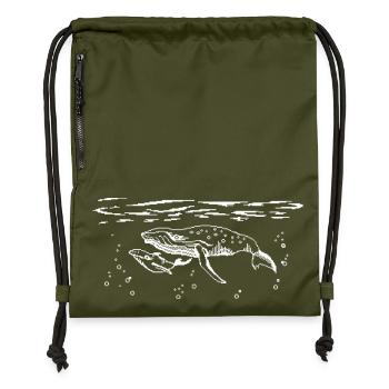 Bit Wale - Turnbeutel aus Recycling-Material - military Green - Vorne
