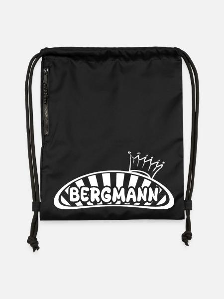 Bergmann - Turnbeutel aus Recycling-Material - Schwarz
