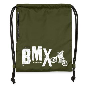 Style de vie BMX - Sac à cordon en polyester recyclé - military green - Devant
