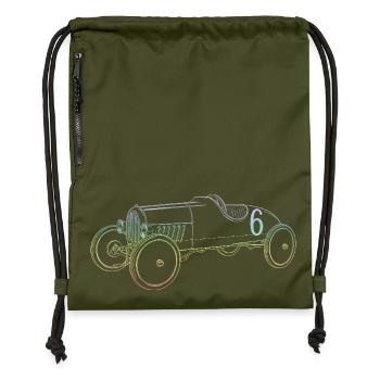 Caisse à savon - Sac à cordon en polyester recyclé - military green - Devant