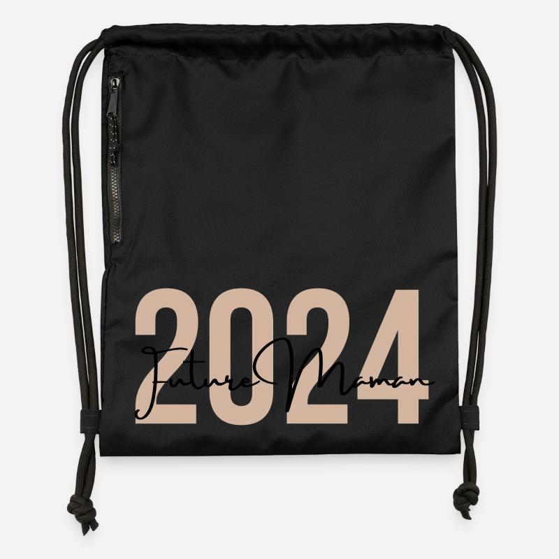 Future Maman 2024 - Sac à cordon en polyester recyclé - noir