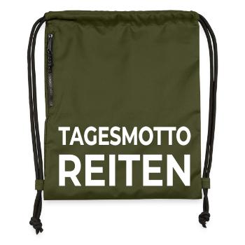 Chevaucher - Sac à cordon en polyester recyclé - military green - Devant