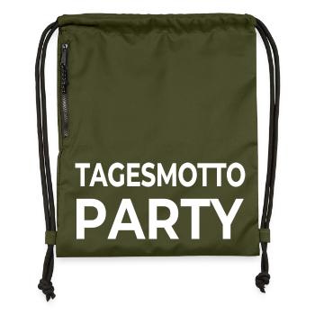 Party - Gymsac made from recycled material - military green - Front