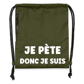 Pete - Turnbeutel aus Recycling-Material - military Green - Vorne