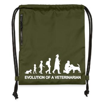 Veterinär Entwicklung - Turnbeutel aus Recycling-Material - military Green - Vorne