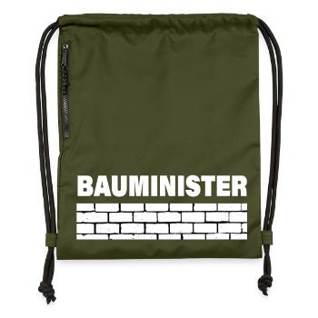BAUMINISTER - Turnbeutel aus Recycling-Material - military Green - Vorne