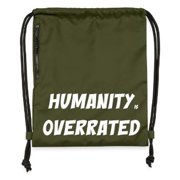Humanité - Sac à cordon en polyester recyclé - military green - Devant