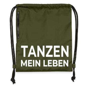 Dance - Gymsac made from recycled material - military green - Front