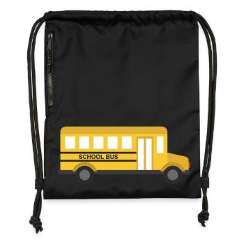 School bus - Gymsac made from recycled material - black - Front