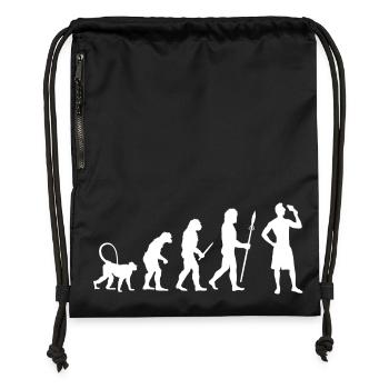 Évolution de la crème glacée - Sac à cordon en polyester recyclé - military green - Devant