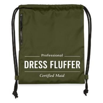 Mariage Femme de Chambre Certifiée Professionnelle de Tenue - Sac à cordon en polyester recyclé - military green - Devant