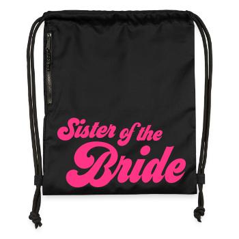 6061912 122166006 sister of the bride - Gymsac made from recycled material - black - Front