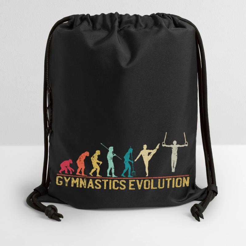 Gymnastics Evolution Graphic Tee Gymsac made from recycled material