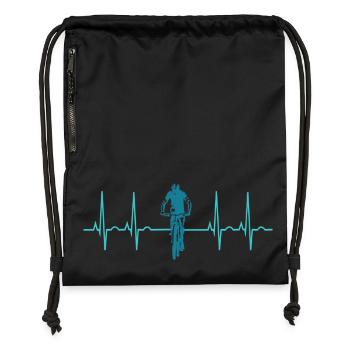 Vélo - Sac à cordon en polyester recyclé - noir - Devant