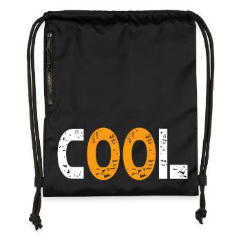 Cool moderne et jeune - Sac à cordon en polyester recyclé - noir - Devant
