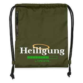 Heiligung - loading - Heiligenschein - Gymsac made from recycled material - military green - Front