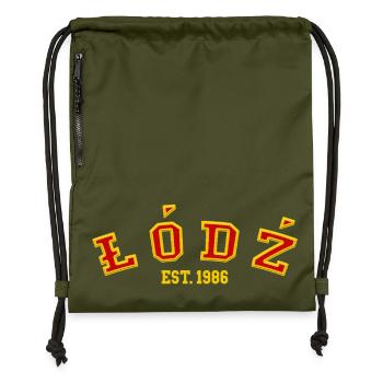 Łódź Fondée en 1986 - Sac à cordon en polyester recyclé - military green - Devant