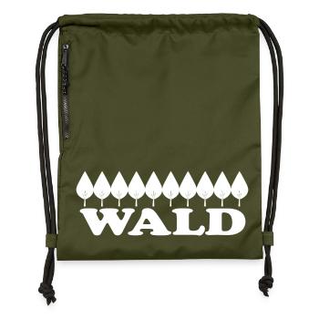 WALD - Turnbeutel aus Recycling-Material - military Green - Vorne