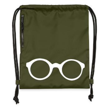 lunettes - Sac à cordon en polyester recyclé - military green - Devant
