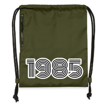 1985 - Turnbeutel aus Recycling-Material - military Green - Vorne