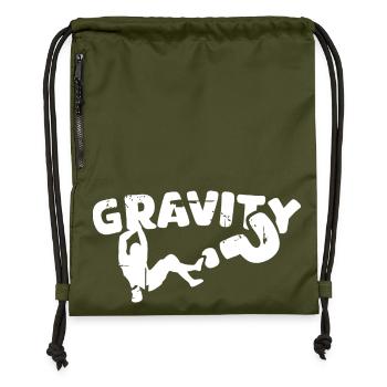 escalade de bloc gravitaire grimpeur roche d’occasionregarder - Sac à cordon en polyester recyclé - military green - Devant