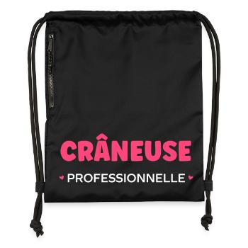Crane - Turnbeutel aus Recycling-Material - Schwarz - Vorne