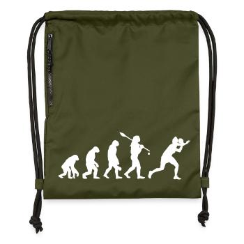 Évolution du design du ping-pong de tennis de table Man - Sac à cordon en polyester recyclé - military green - Devant