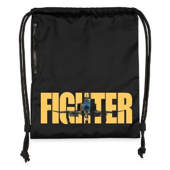 Fighter F-4 Phantom - Gymsac made from recycled material - black - Front