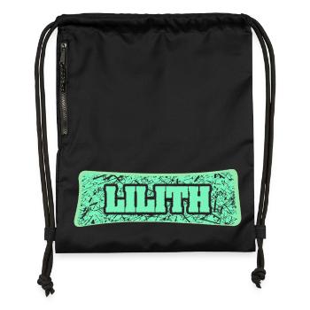 Nom de naissance Lilith - Sac à cordon en polyester recyclé - noir - Devant