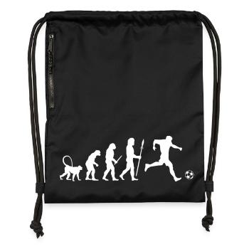 Fußball Evolution - Turnbeutel aus Recycling-Material - military Green - Vorne