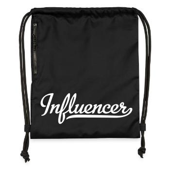 Influencer - Gymsac made from recycled material - military green - Front