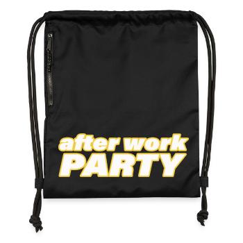 AFTER WORK PARTY - Gymsac made from recycled material - black - Front