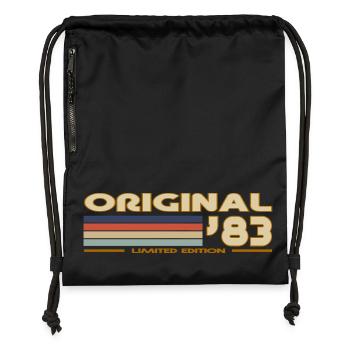 1983 - Gymsac made from recycled material - black - Front