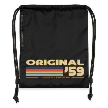 1959 - Gymsac made from recycled material - black - Front