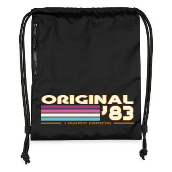 1983 - Gymsac made from recycled material - black - Front