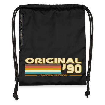 1990 - Gymsac made from recycled material - black - Front