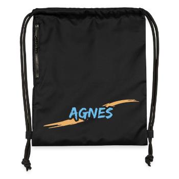 Agnes - Turnbeutel aus Recycling-Material - Schwarz - Vorne