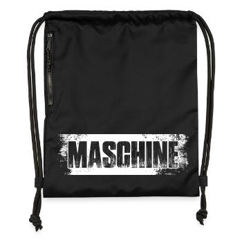 Machine Bodybuilding Bodybuilder Gym Weight Lifting - Gymsac made from recycled material - military green - Front