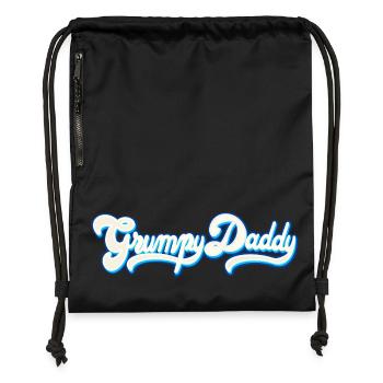 Scénario de Grumpy Daddy - Couleur « Crème fouettée » - Sac à cordon en polyester recyclé - noir - Devant